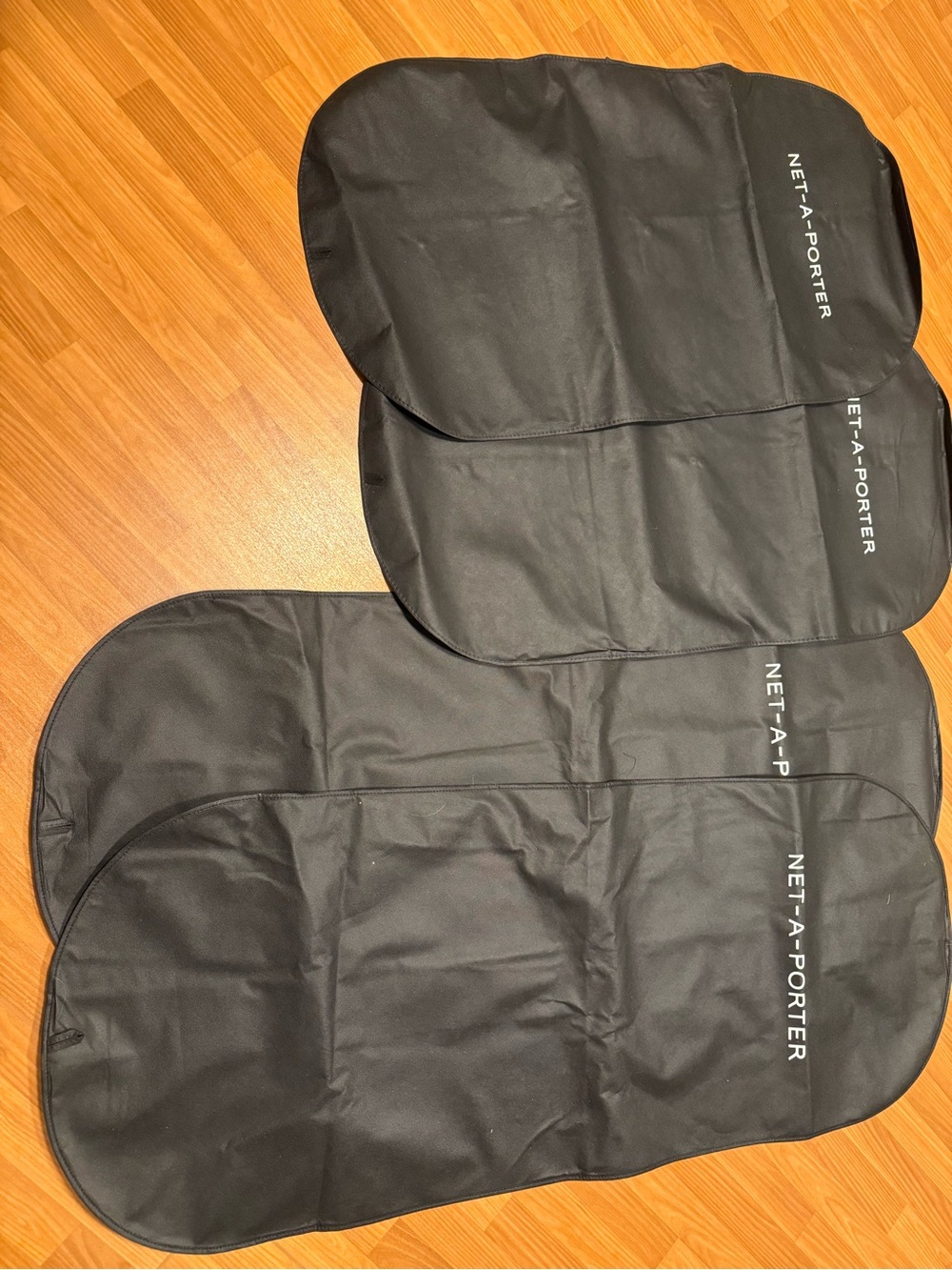 NET-A-PORTER Black Garment Bags (Set of 3)